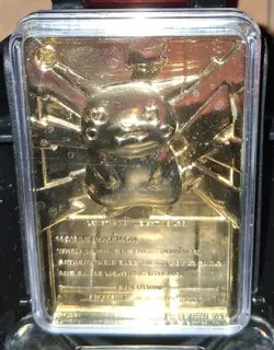 Pokemon Special Edition 23 karat Gold-Plated Trading Card #25 PIKACHU LIMITED! - Image 1