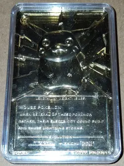 Pokemon Special Edition 23 karat Gold-Plated Trading Card #25 PIKACHU LIMITED! - Image 3