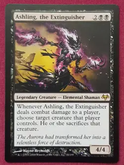 Magic The Gathering EVENTIDE ASHLING THE EXTINGUISHER black card MTG - Image 1