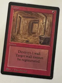 Magic the Gathering MTG Beta Tunnel LP- (Beta Bob) - Image 1