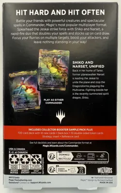 Tarkir: Dragonstorm Commander Deck - Jeskai Striker MTG Brand New Sealed - Image 2