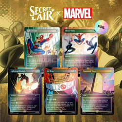 MTG Secret Lair Marvel's Spider-Man: Heroic Deeds Rainbow Foil Edition - New - Image 2