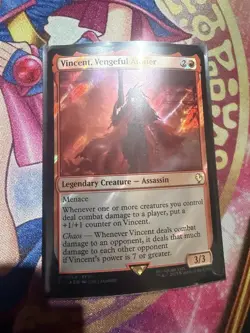 MTG Vincent, Vengeful Atoner (Surge Foil) Commander: Final Fantasy 64 FF7 LP - Image 1