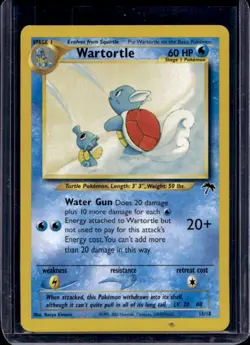 2001 Pokemon Southern Islands Wartortle #15/18 - Image 1