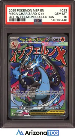 Pokemon 2025 Mega Charizard X ex 023 Ultra-Premium Collection GEM MINT PSA 10 - Image 1