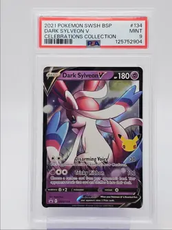 DARK SYLVEON V 2021 POKEMON SWSH BSP CELEBRATIONS COLLECTION 134 PSA 9 Q0004 - Image 1