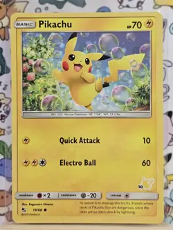 4 Pikachu - (#30 Pikachu Stamped) 019/068 Battle Academy Regular Pokemon TCG - Image 2