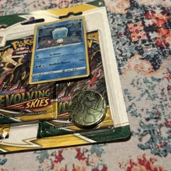 POKEMON SWORD SHIELD EVOLVING SKIES 3-PACK Blister BOOSTER EISCUE PROMO SEALED “ - Image 2