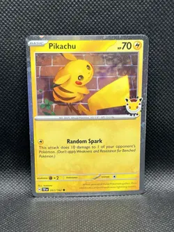 Pikachu PROMO STAMPED 30TH ANNIVERSARY 2026 POKEMON DAY + COIN Cosmos 051/162 a - Image 3