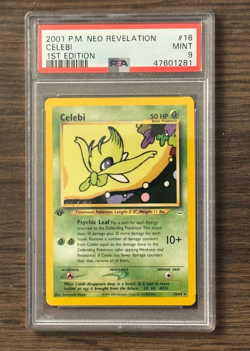 Pokemon Neo Revelation 1st Edition CELEBI 16/64 PSA 9 MINT # 47601281 - Image 1