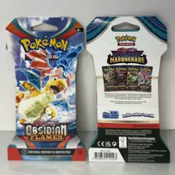 Pokemon TCG SCARLET & VIOLET Obsidian Flames & Twilight Masquerade Booster Pack - Image 3