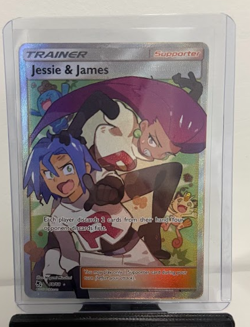 Pokemon Jessie & James Full Art Trainer Supporter Hidden Fates Holo 68/68 - Image 1