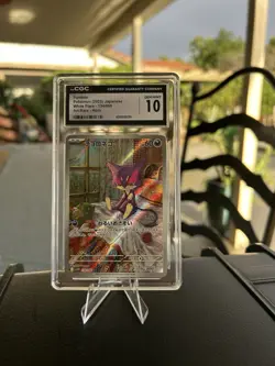 Pokemon Japanese Purrloin 134/086 White Flare sv11W Art Rare | CGC 10 - Image 1