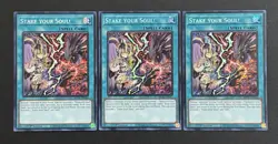 2024 YUGIOH MP24 SECRET RARE STAKE YOUR SOUL X3 NM SET - Image 1