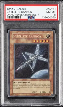 2007 YU-GI-OH! DARK REVELATION VOL. 4 #EN241 SATELLITE CANNON PSA 8 - Image 1