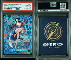 Special Alternate Art Boa Hancock One Piece OP09 Japanese SP OP07-051 SR PSA 10 - Image 3