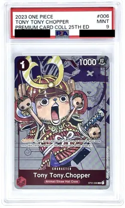2023 One Piece Tony Tony Chopper 25th Anniversary ST01-006 PSA 9 MINT - Image 1