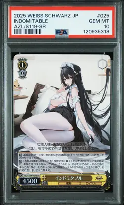 2025 WEISS SCHWARZ JPN AZUR LANE VOL.2 SR #025 INDOMITABLE PSA 10 - Image 1