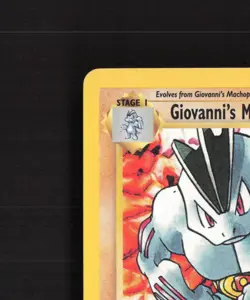 Giovanni's Machoke 42/132 Gym Challenge Uncommon Pokemon Card MP - Image 3