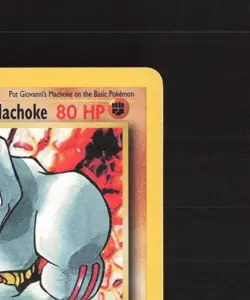 Giovanni's Machoke 42/132 Gym Challenge Uncommon Pokemon Card MP - Image 4