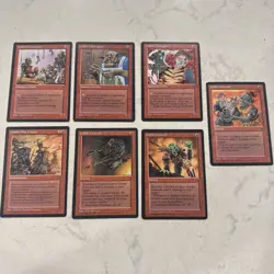 Magic the Gathering MTG Goblin Chirurgeon Goblin Grenade Goblin War Drums 7 Card - Image 1