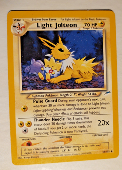 Pokemon Light Jolteon 70 HP 48/105 Neo Destiny Uncommon Regular English Card - Image 1