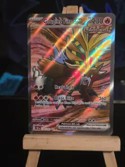 Pokemon Card Gouging Fire ex #188 Temporal Forces Holo - Image 1