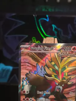 Pokemon Card Gouging Fire ex #188 Temporal Forces Holo - Image 2