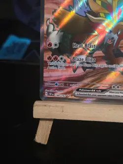 Pokemon Card Gouging Fire ex #188 Temporal Forces Holo - Image 4