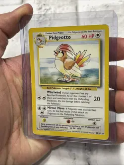 Pokemon Pidgeotto 22/102 Base Set Regular Vintage Vtg Pokemon Card Rare TCG MP - Image 2