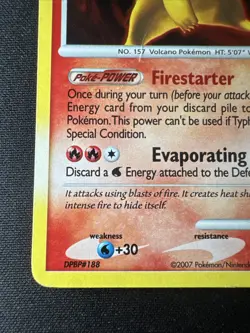 Typhlosion 16/123 Mysterious Treasures Holo 2007 Pokemon Card Lp - Image 5