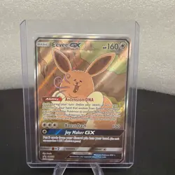 NM/M!!Pokemon Eevee GX TCG Full Art Promo Black Star Ultra Rare Holo Card SM233 - Image 1