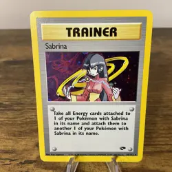Pokemon TCG Sabrina Trainer Gym Challenge Holo Card 20/132 Rare - Image 1