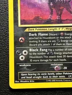 Pokemon TCG Houndoom Neo Revelation Holo Card 8/64 MP-HP - Image 4