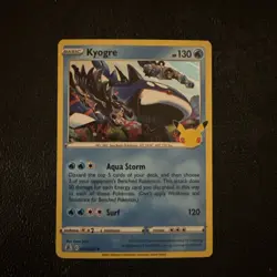 Pokemon TCG Celebrations Kyogre Holo Rare Card #003/025 - Image 1