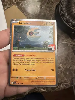 Lunatone 074/132 Cosmos Holo Pokemon Prize Pack Series 8 Promo Pokemon Card - Image 1