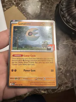 Lunatone 074/132 Cosmos Holo Pokemon Prize Pack Series 8 Promo Pokemon Card - Image 3