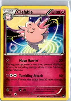 Clefable 82/122 Rare - Pokemon XY Breakpoint Card LP - Image 1