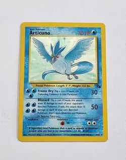 Articuno Holo Rare Fossil Unlimited Pokemon Card #2 Excellent X1 - Image 1