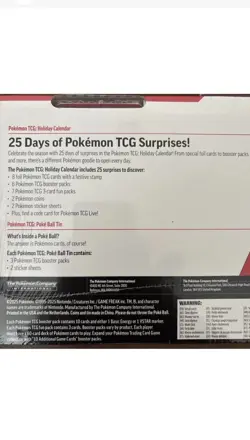Pokemon TCG 2025 Holiday Advent Calendar Bundle Costco Exclusive Sealed New - Image 3