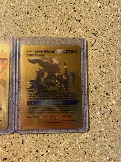Pokemon Textured Gold Foil Fan Art Pokemon - Image 2