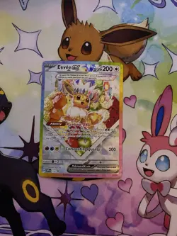 Pokemon TCG Eevee EX SVP 174 Scarlet & Violet Promo Holo Basic 200HP 200 Attack - Image 1