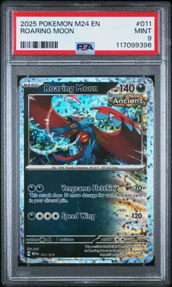 2025 POKEMON M24 EN-MCDONALD'S COLLECTION #011 ROARING MOON PSA 9 - Image 1