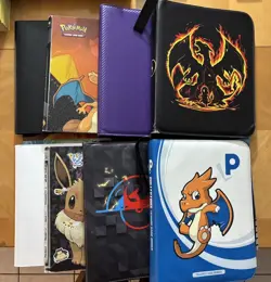 Vintage & Modern Pokemon Binders Charizard Sylveon Eevee - Image 1
