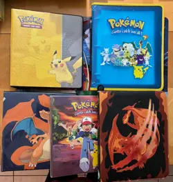Vintage & Modern Pokemon Binders Charizard Sylveon Eevee - Image 3