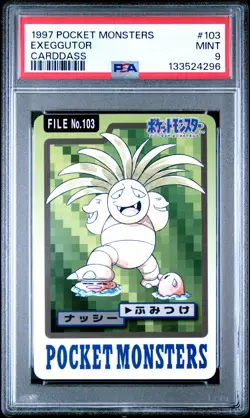 1997 POCKET MONSTERS CARDDASS #103 EXEGGUTOR PSA 9 - Image 1
