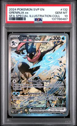 2024 POKEMON SHROUDED FABLE SPECIAL ILLUSTRATION COLLECTION GRENINJA EX PSA 10 - Image 1