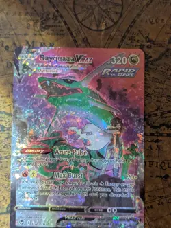 2023 Pokemon TCG Silver Tempest Rayquaza VMAX TG20/TG30 HOLO CRACKED ICE CONFETT - Image 2