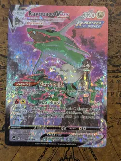 2023 Pokemon TCG Silver Tempest Rayquaza VMAX TG20/TG30 HOLO CRACKED ICE CONFETT - Image 3
