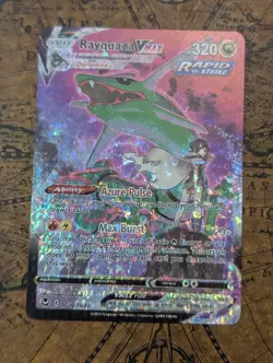 2023 Pokemon TCG Silver Tempest Rayquaza VMAX TG20/TG30 HOLO CRACKED ICE CONFETT - Image 4